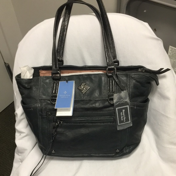 Handbags - SimplyVera all black handbag. NEVER USED. HAS TAGS ON IT